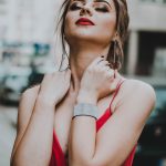 rozkloszowana sukienka bona czerwona